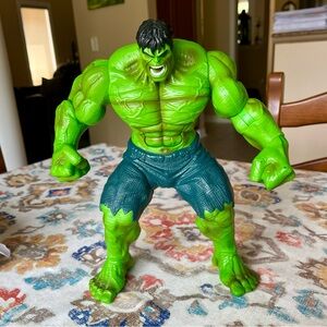 2008 Marvel Hulk Smash N’ Stomp Working Talking Action Figure Light Up Eyes